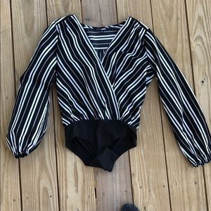 Striped Longsleeve Bodysuit